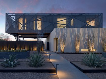 An Elegant Modern House with Beautiful Interiors in the Desert of Nevada by assemblageSTUDIO (27)