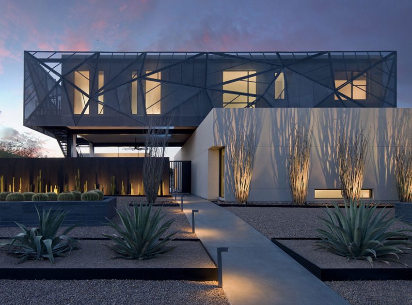 An Elegant Modern House with Beautiful Interiors in the Desert of Nevada by assemblageSTUDIO (27)