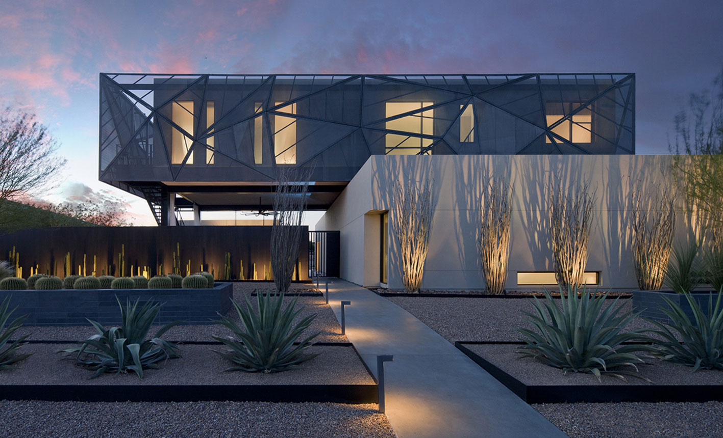 An Elegant Modern House with Beautiful Interiors in the Desert of Nevada by assemblageSTUDIO (27)