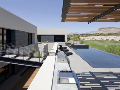 An Elegant Modern House with Beautiful Interiors in the Desert of Nevada by assemblageSTUDIO (5)