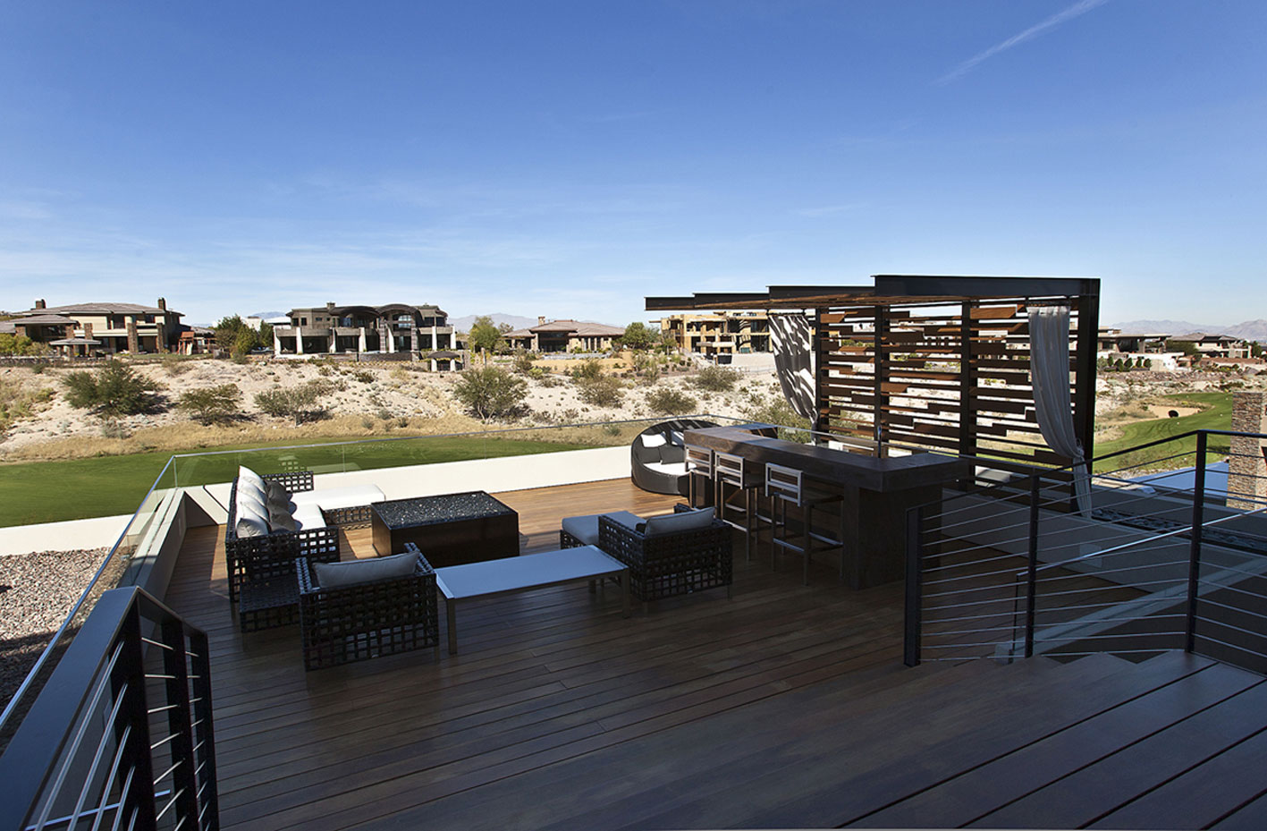 An Elegant Modern House with Beautiful Interiors in the Desert of Nevada by assemblageSTUDIO (7)