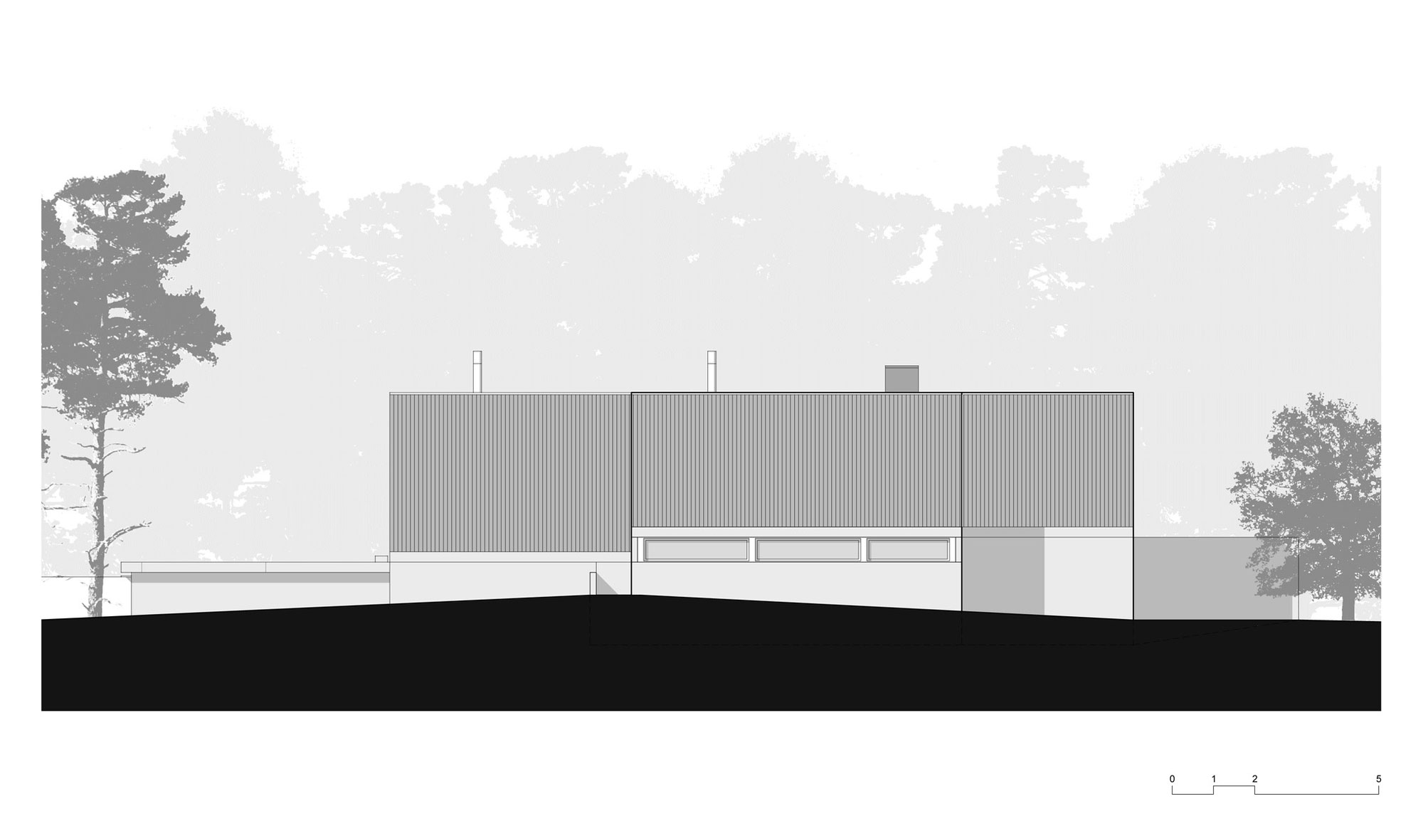 An Elegant Modern U-Shaped House in a Dense Pine Forest in Aroeira, Portugal by ColectivArquitectura (27)