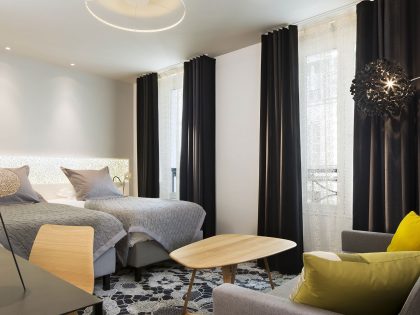 An Elegant and Chic Modern Hotel with Vibrant Interior in Paris by Peyroux & Thisy (31)