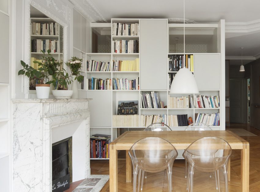 An Elegant and Luminous Apartment with Modern Twist in Paris by Batiik Studio (1)