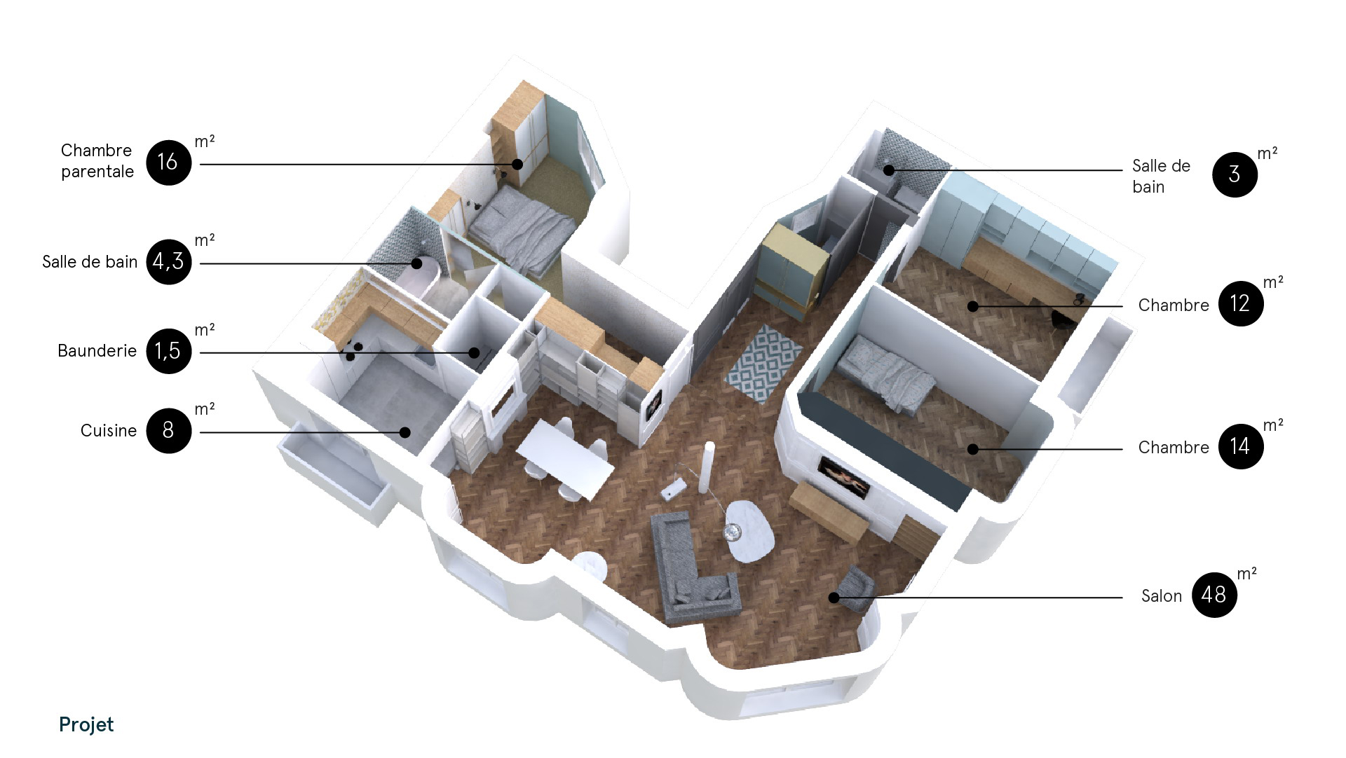 An Elegant and Luminous Apartment with Modern Twist in Paris by Batiik Studio (16)