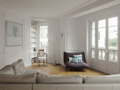 An Elegant and Luminous Apartment with Modern Twist in Paris by Batiik Studio (2)