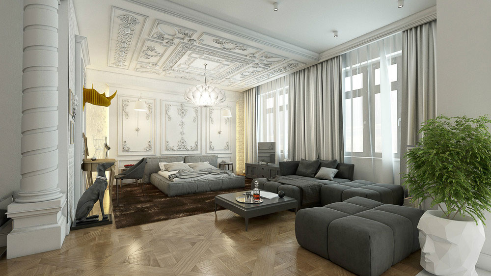 An Elegant and Sophisticated Apartment with a Mix of Classical and Modern Elements by Andrew Kudenko (2)