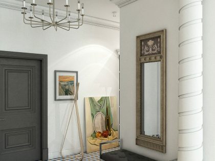 An Elegant and Sophisticated Apartment with a Mix of Classical and Modern Elements by Andrew Kudenko (4)
