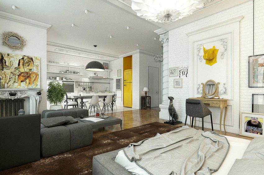 An Elegant and Sophisticated Apartment with a Mix of Classical and Modern Elements by Andrew Kudenko (9)
