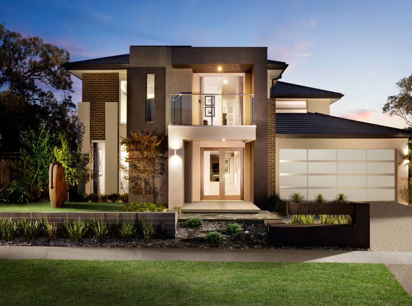 An Elegant and Sophisticated Family Home with a Charming Color Palette in Melbourne by Carlisle Homes (17)
