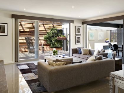 An Elegant and Sophisticated Family Home with a Charming Color Palette in Melbourne by Carlisle Homes (2)