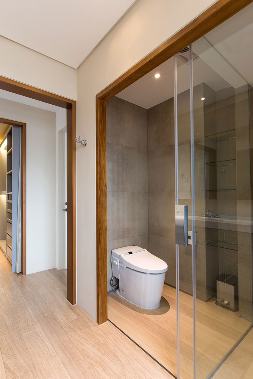 An Elegant and Spacious Modern Apartment with Warm Interiors in Taiwan by PMK+designers (13)