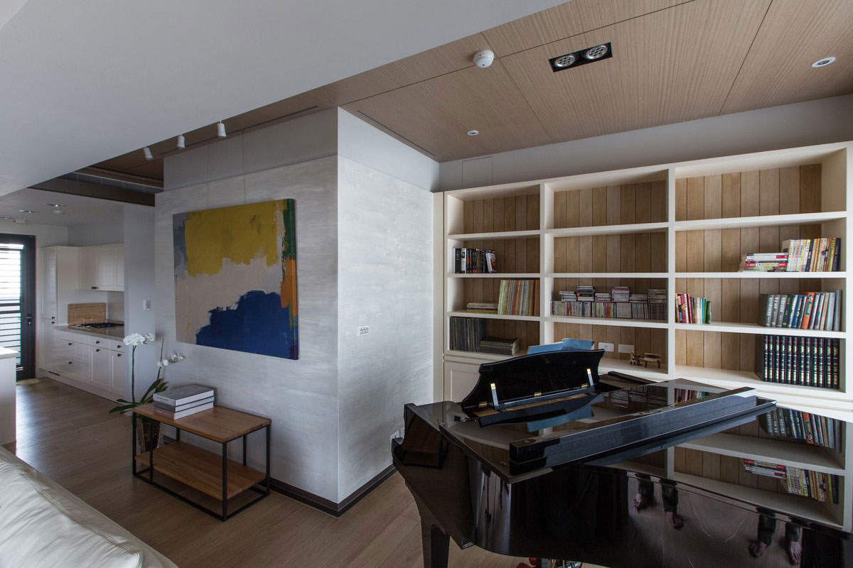 An Elegant and Spacious Modern Apartment with Warm Interiors in Taiwan by PMK+designers (6)