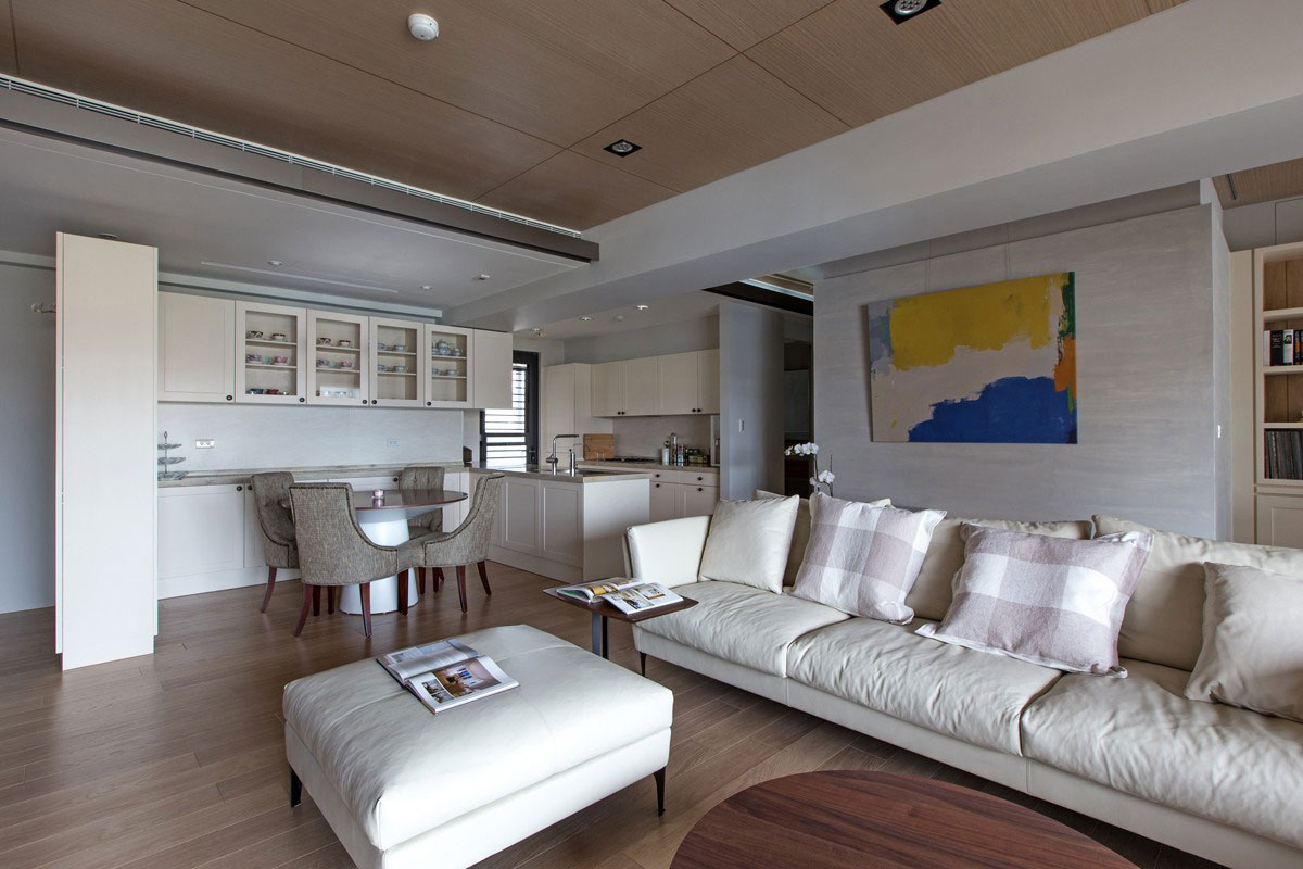 An Elegant and Spacious Modern Apartment with Warm Interiors in Taiwan by PMK+designers (7)