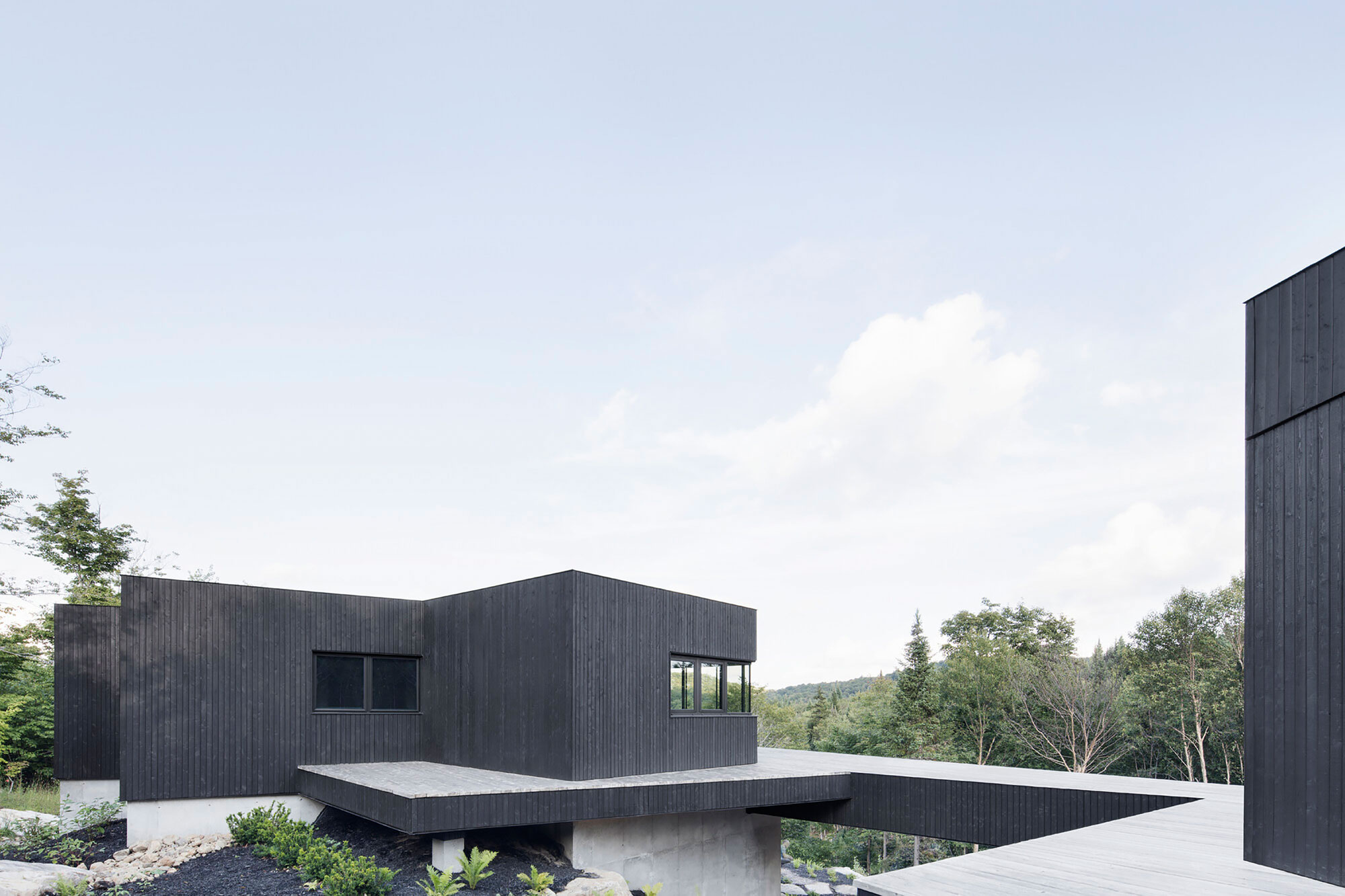 An Elegant and Sustainable Contemporary Home Overlooking the Wooded Landscape in Wentworth by Alain Carle Architecte (4)