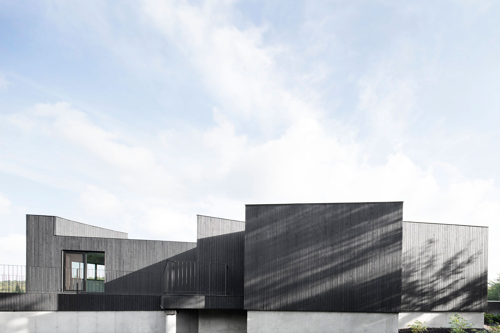 An Elegant and Sustainable Contemporary Home Overlooking the Wooded Landscape in Wentworth by Alain Carle Architecte (8)