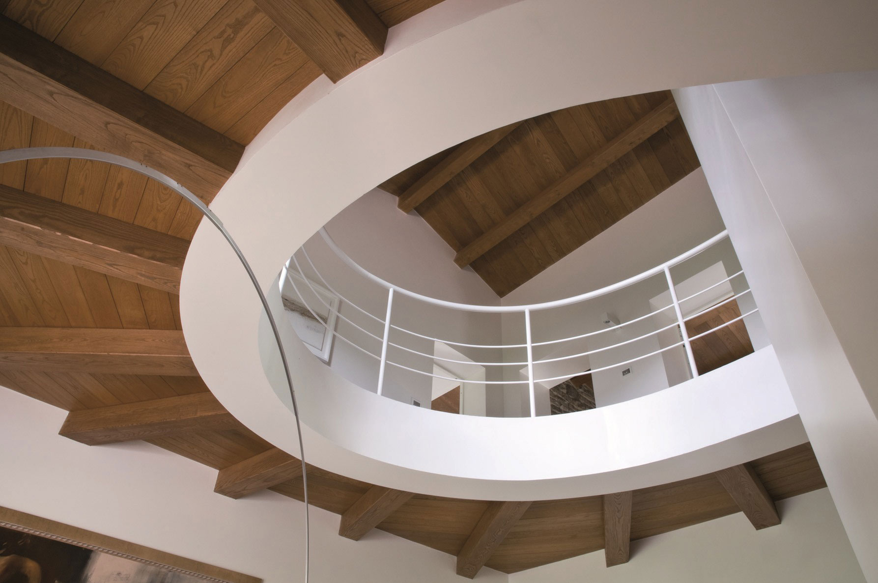 An Exquisite Home with Stunning Rough Stone Walls and Thick Ceiling Beams in Pergola, Italy by Aldo Simoncelli (8)