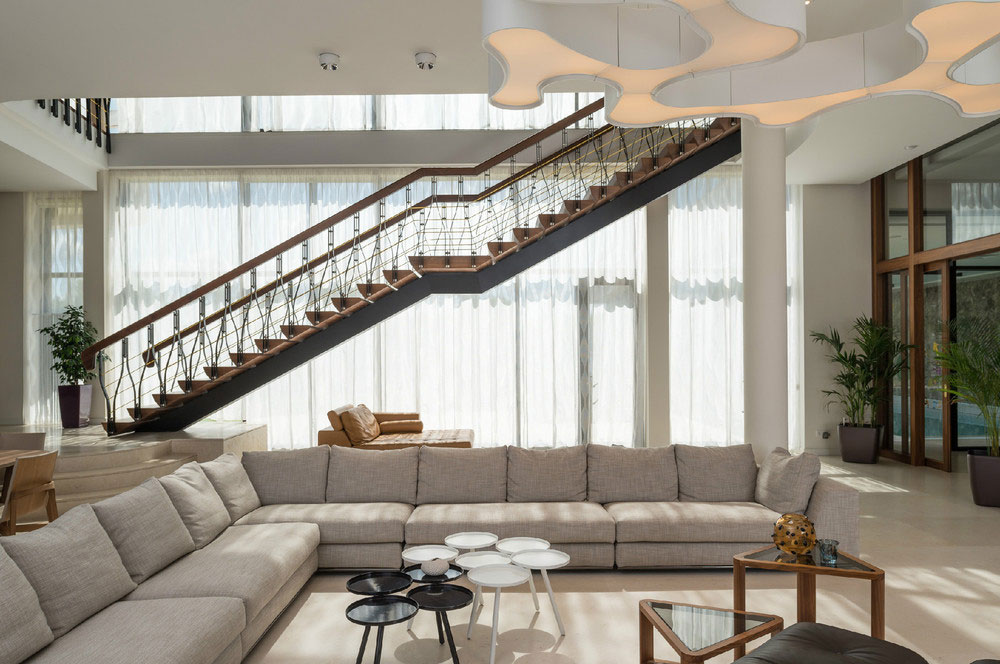 An Extraordinary Modern Country House with Stunning and Unique Exteriors in Russia by Leonovich Arseny (10)