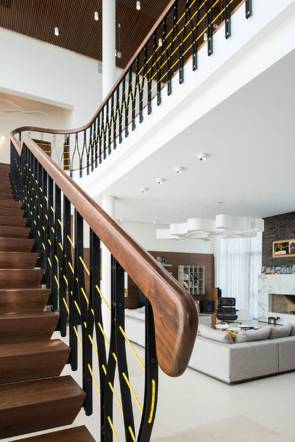 An Extraordinary Modern Country House with Stunning and Unique Exteriors in Russia by Leonovich Arseny (13)