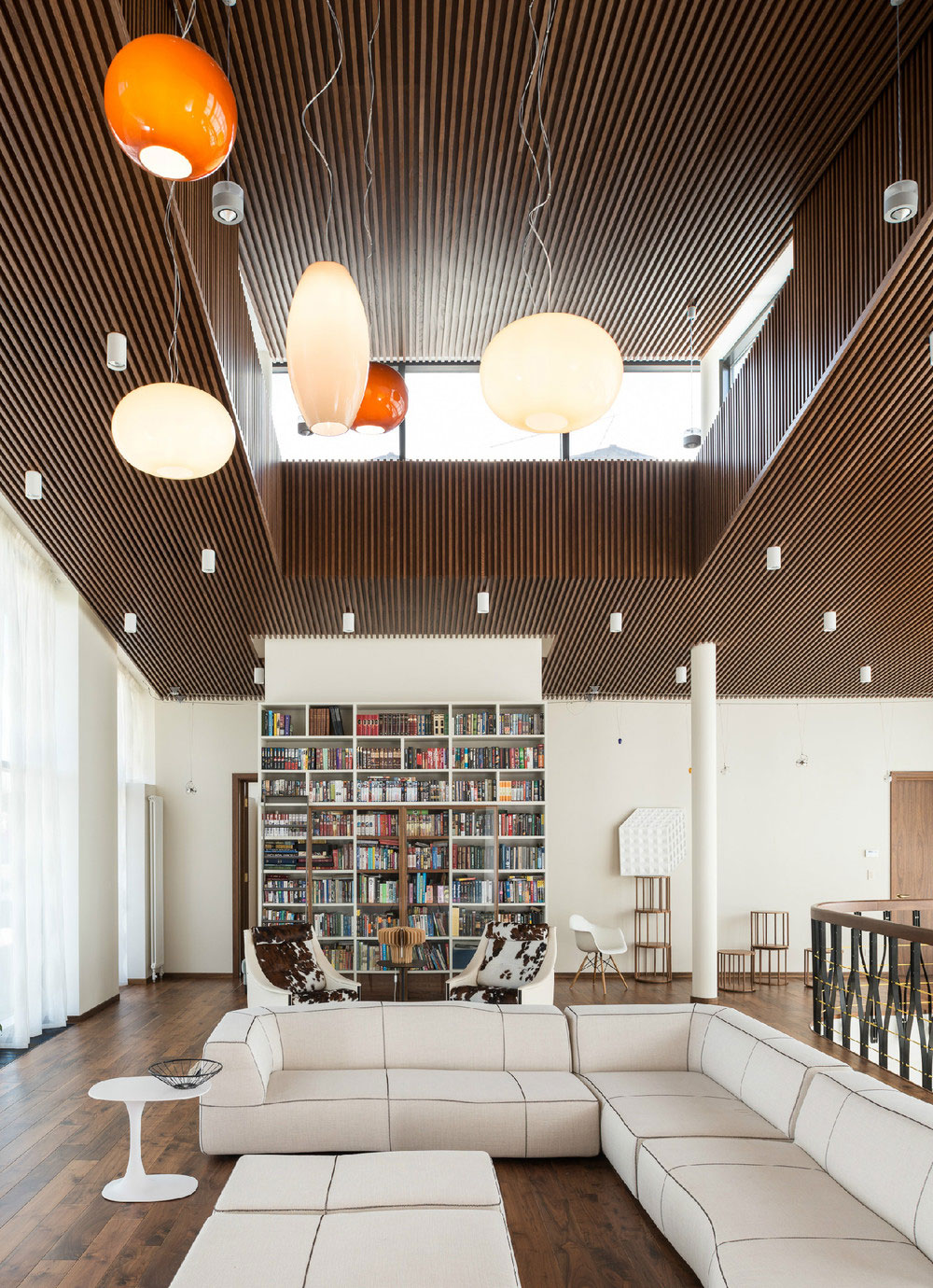 An Extraordinary Modern Country House with Stunning and Unique Exteriors in Russia by Leonovich Arseny (17)