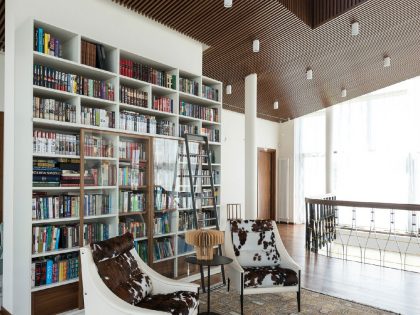 An Extraordinary Modern Country House with Stunning and Unique Exteriors in Russia by Leonovich Arseny (18)