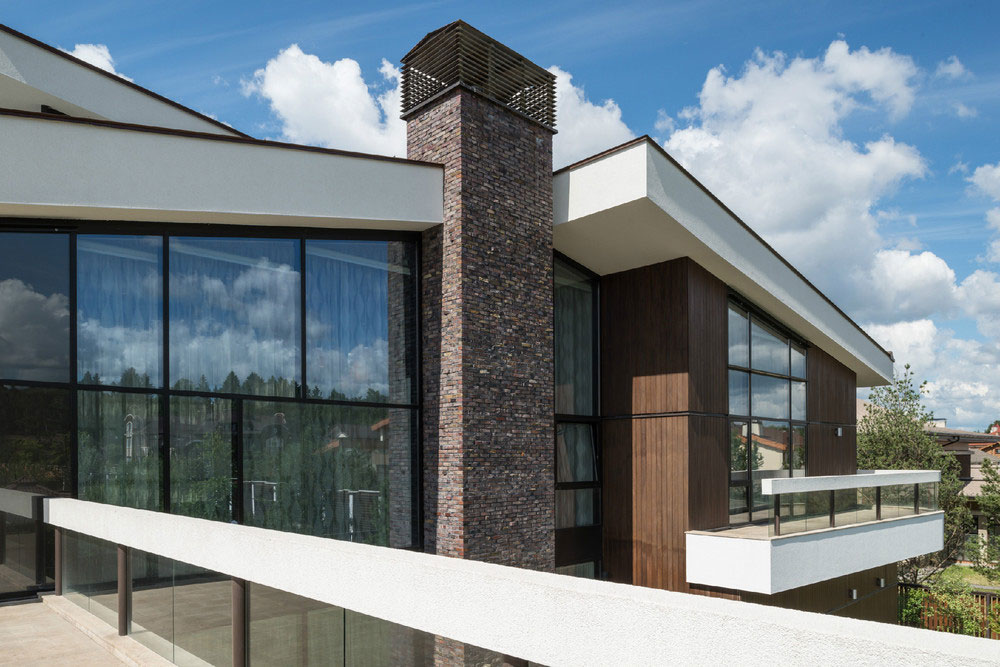 An Extraordinary Modern Country House with Stunning and Unique Exteriors in Russia by Leonovich Arseny (8)