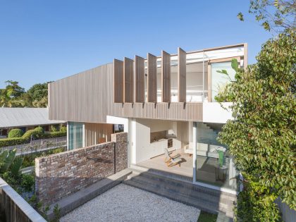 An Eye-Catching Contemporary Home with Warm and Clean Interiors in Balmain, Australia by Benn & Penna Architects (1)