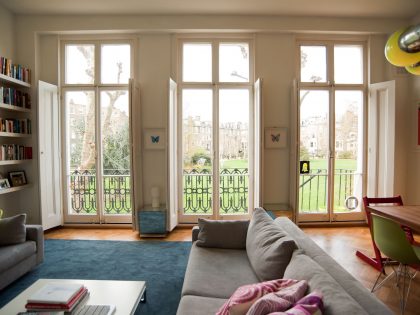 An Old Apartment Turned Into a Playful Contemporary House for a Family of Four in London by Andy Martin Architects (6)