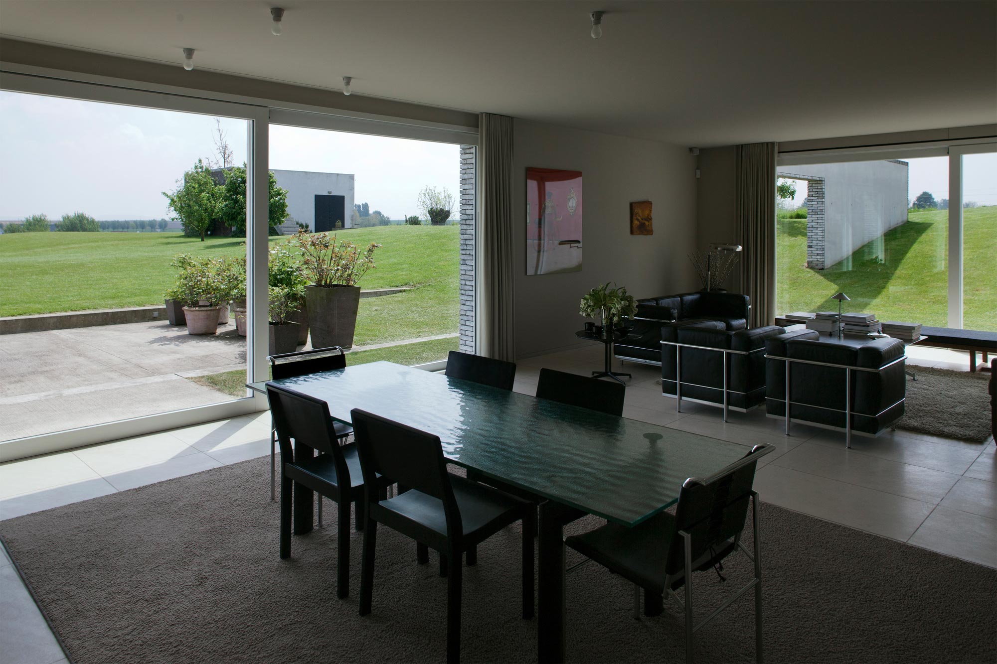 A Beautiful Contemporary Home Surrounded by Vast, Green Fields in Belgium by Stéphane Beel Architect (13)