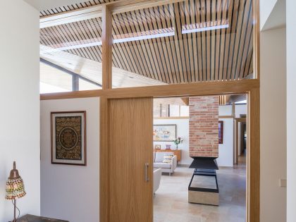 A Beautiful Modern Brick House with Stunning Skylight and Vegetation in Las Rozas by Mariano Molina Iniesta (12)
