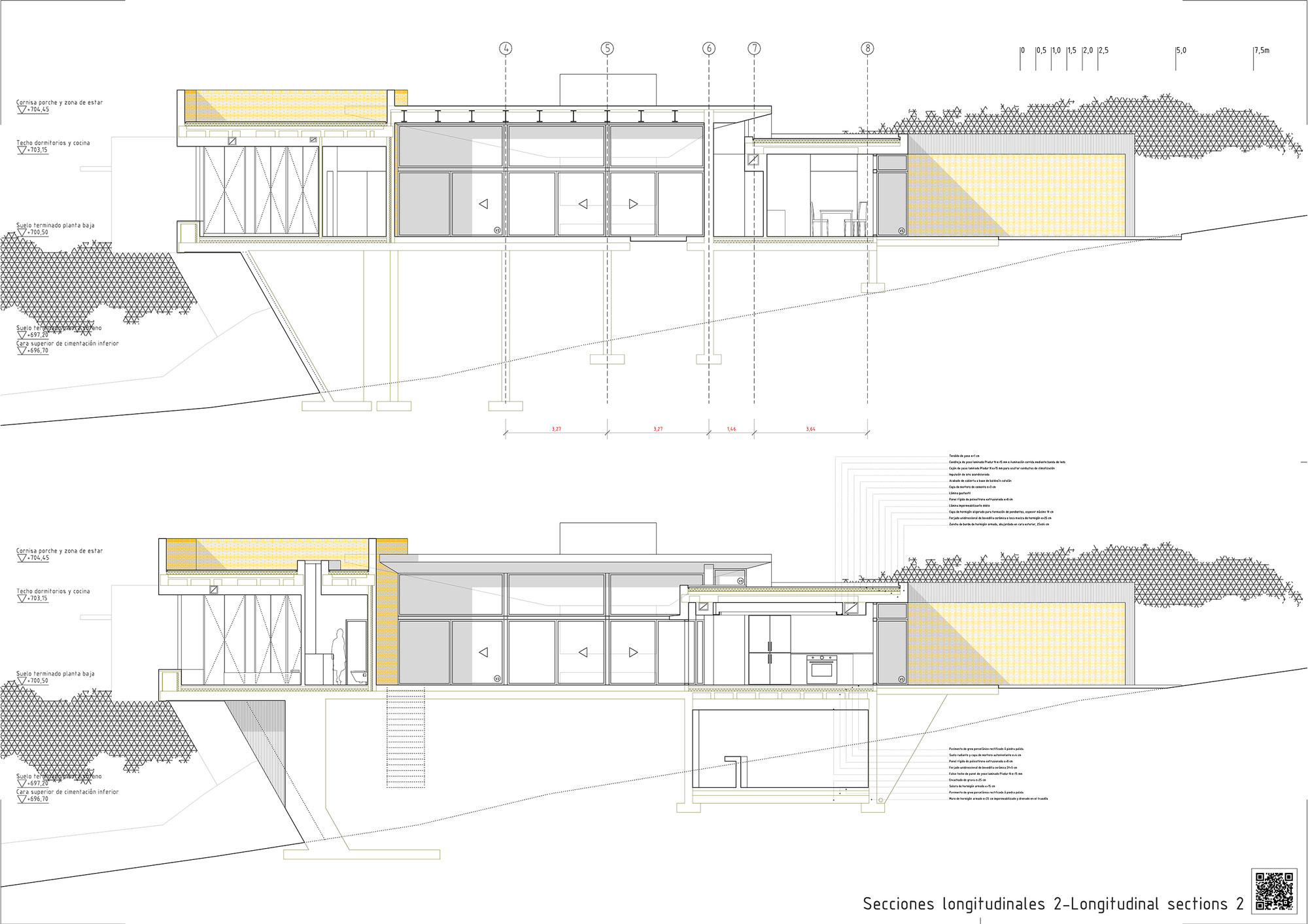 A Beautiful Modern Brick House with Stunning Skylight and Vegetation in Las Rozas by Mariano Molina Iniesta (19)
