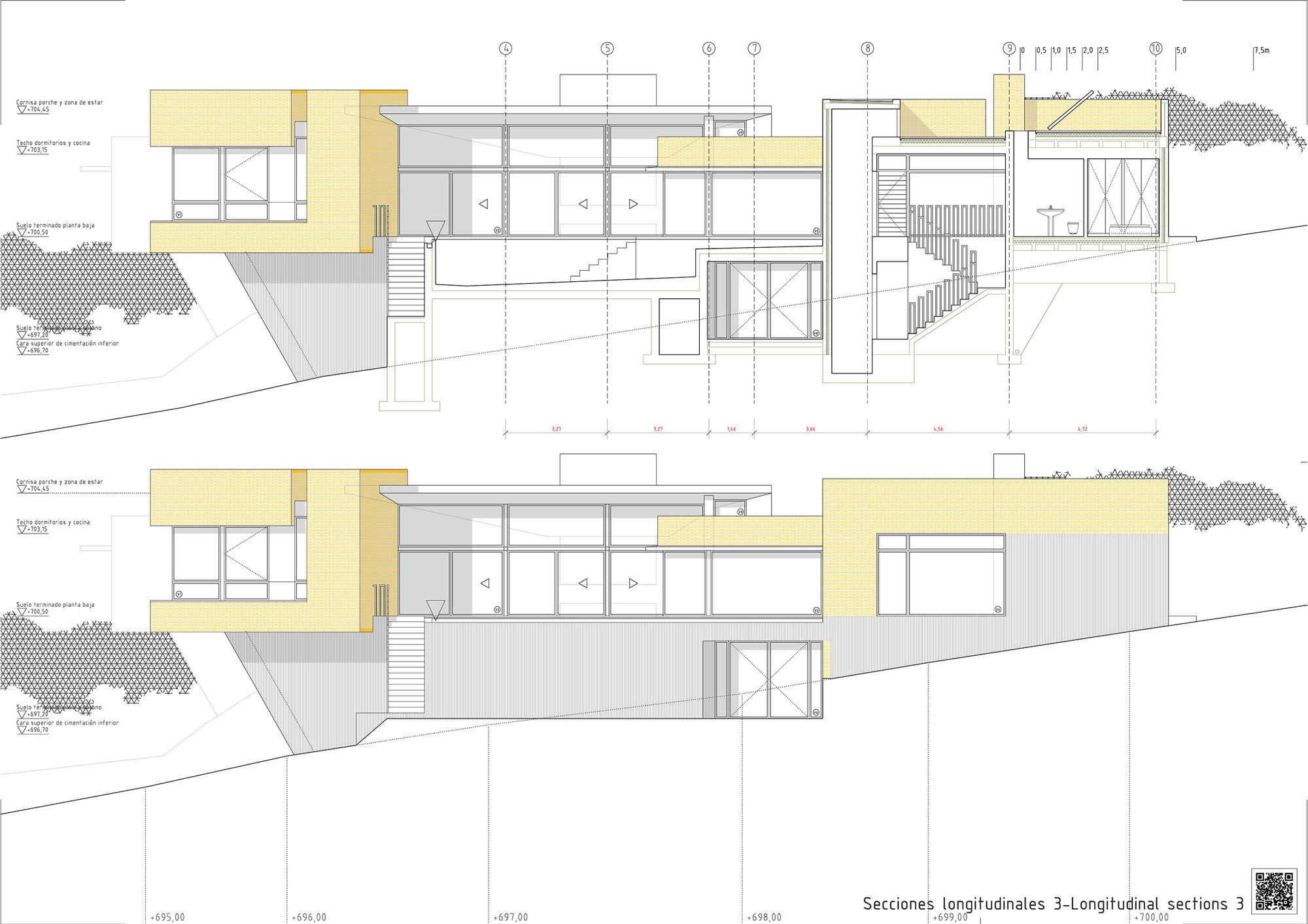 A Beautiful Modern Brick House with Stunning Skylight and Vegetation in Las Rozas by Mariano Molina Iniesta (20)