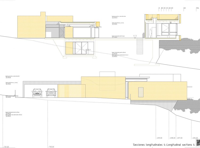 A Beautiful Modern Brick House with Stunning Skylight and Vegetation in Las Rozas by Mariano Molina Iniesta (21)