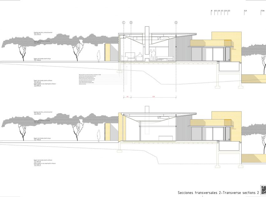 A Beautiful Modern Brick House with Stunning Skylight and Vegetation in Las Rozas by Mariano Molina Iniesta (23)