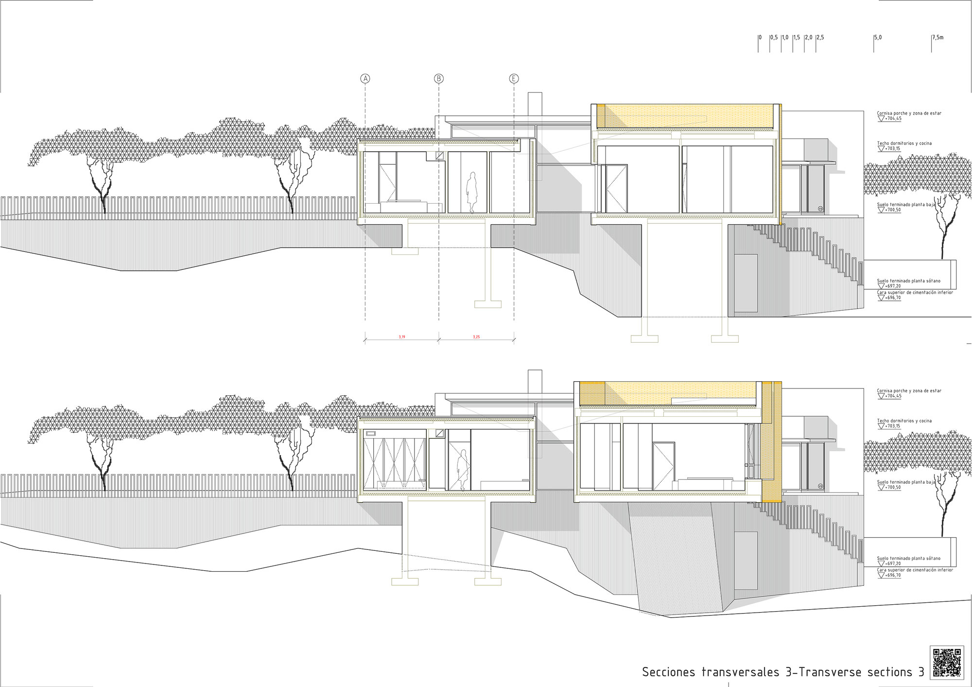 A Beautiful Modern Brick House with Stunning Skylight and Vegetation in Las Rozas by Mariano Molina Iniesta (24)