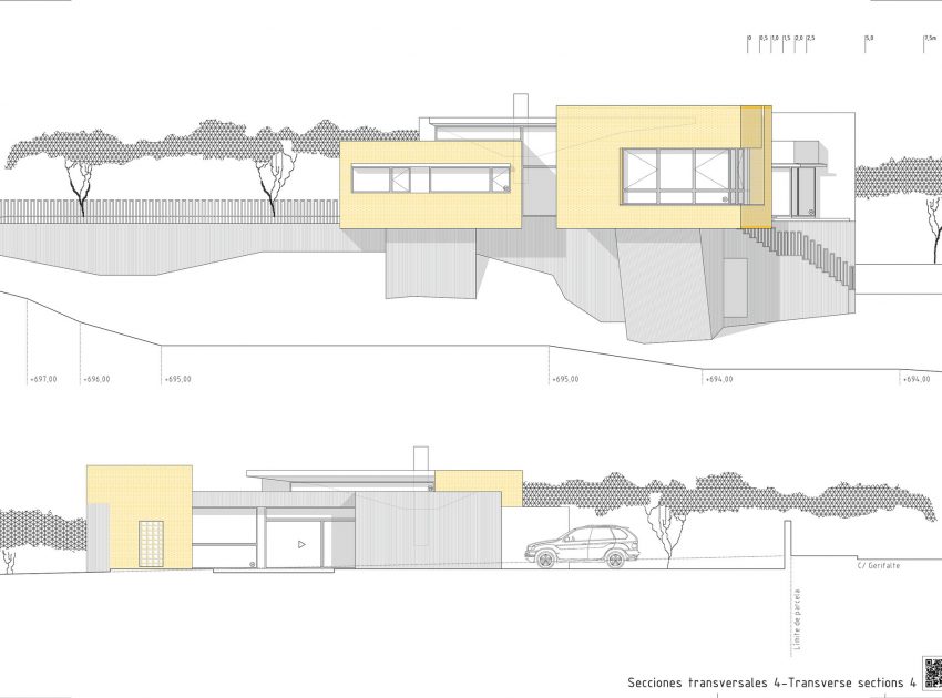 A Beautiful Modern Brick House with Stunning Skylight and Vegetation in Las Rozas by Mariano Molina Iniesta (25)
