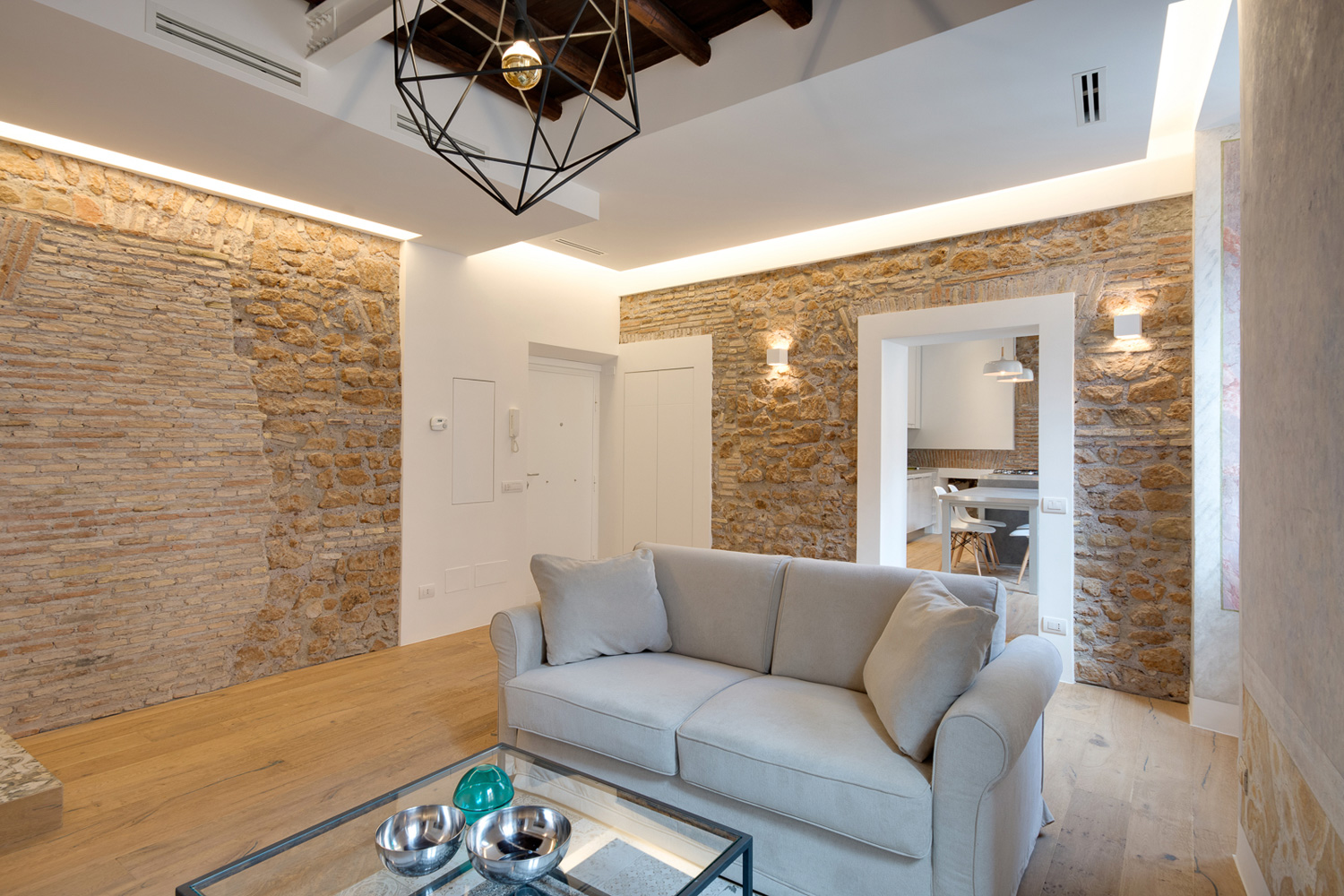 A Beautiful Yet Rustic Contemporary Apartment in Rome by Serena Romanò (1)