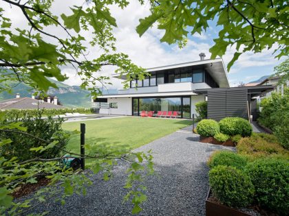 A Breathtaking Contemporary Home with Wonderful Landscaping in Trento, Italy by Pallaoro Balzan e Associati (1)