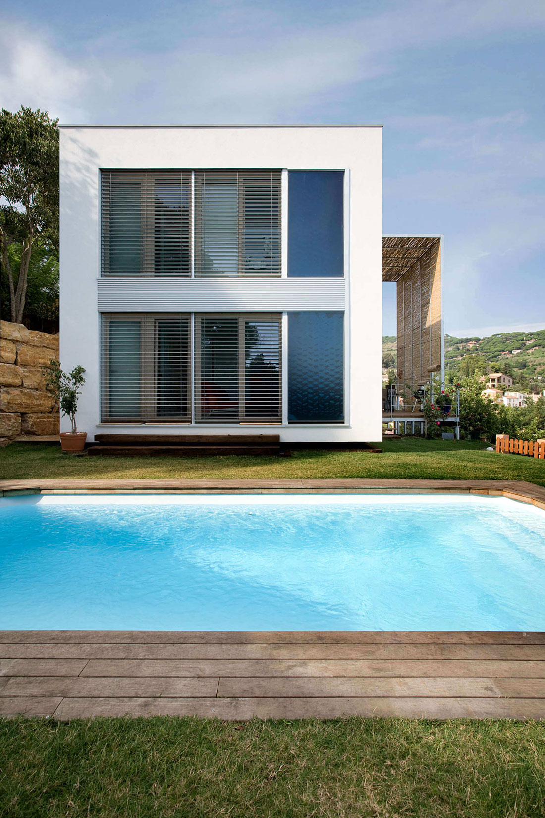 A Breathtaking Contemporary Mountain Home with a Pool in Barcelona, Spain by NOEM (1)