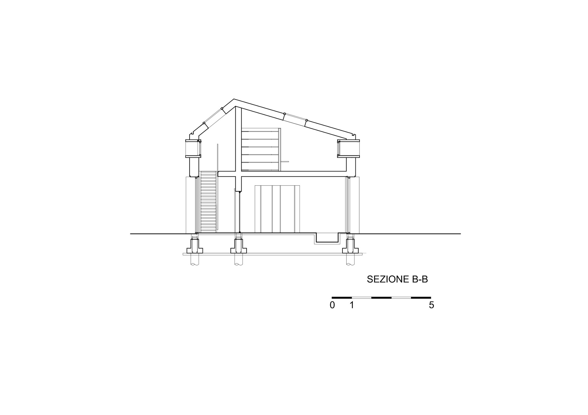 A Bright Long and Narrow Home with Contemporary and Permeable Facade in Polverigi, Italy by simone subissati architects (18)