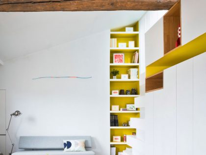 A Bright and Cheerful Modern Apartment for a Fashion Designer in Montmartre by SABO Project (3)