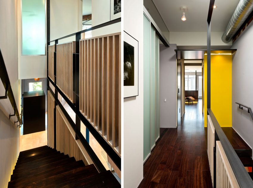 A Bright and Colorful Modern Row House with Playful Details in Washington, DC by KUBE Architecture (10)