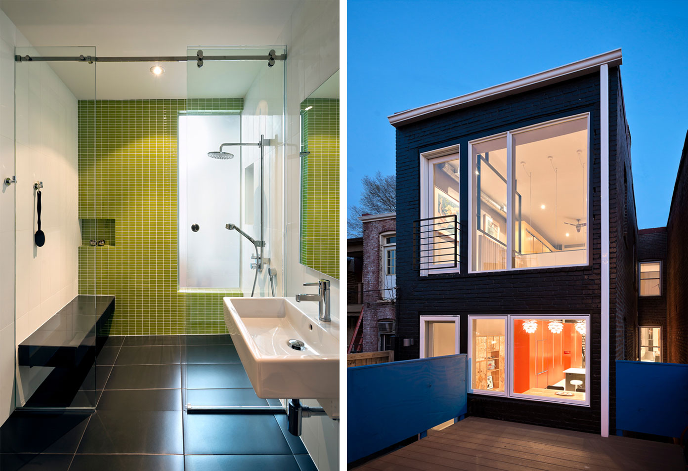 A Bright and Colorful Modern Row House with Playful Details in Washington, DC by KUBE Architecture (12)
