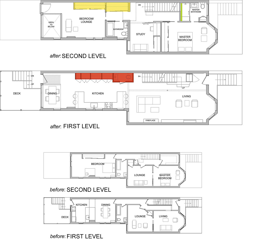 A Bright and Colorful Modern Row House with Playful Details in Washington, DC by KUBE Architecture (13)