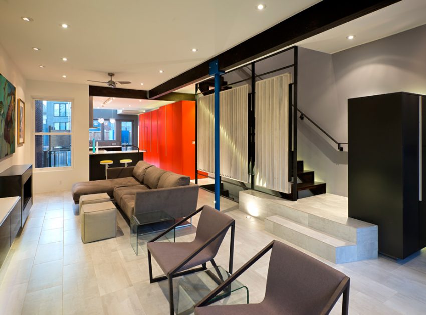 A Bright and Colorful Modern Row House with Playful Details in Washington, DC by KUBE Architecture (5)