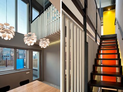 A Bright and Colorful Modern Row House with Playful Details in Washington, DC by KUBE Architecture (8)