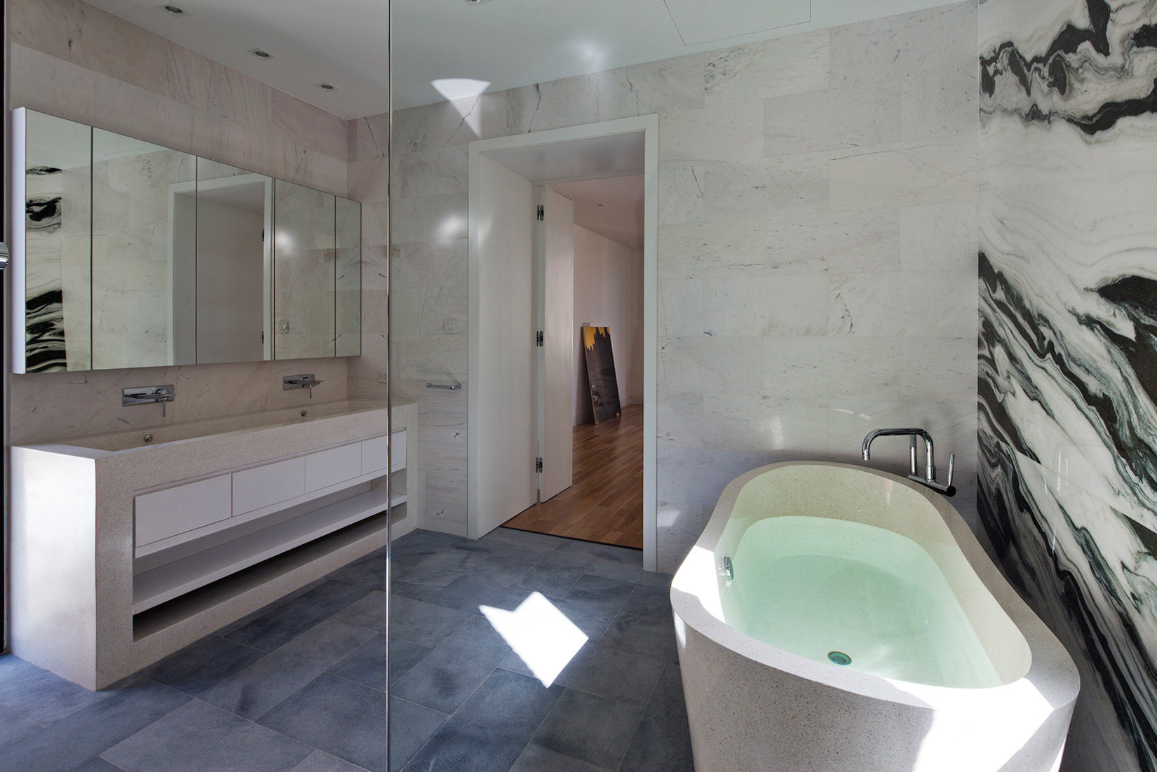 A Contemporary Home with Recycled Bricks, Concrete and Steel Frame Windows in Thao Dien by MM ++ Architects (20)