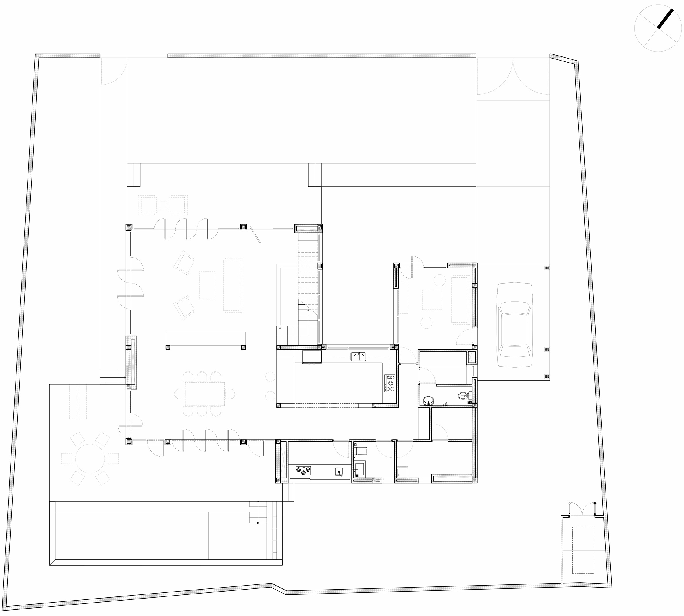 A Contemporary Home with Recycled Bricks, Concrete and Steel Frame Windows in Thao Dien by MM ++ Architects (29)