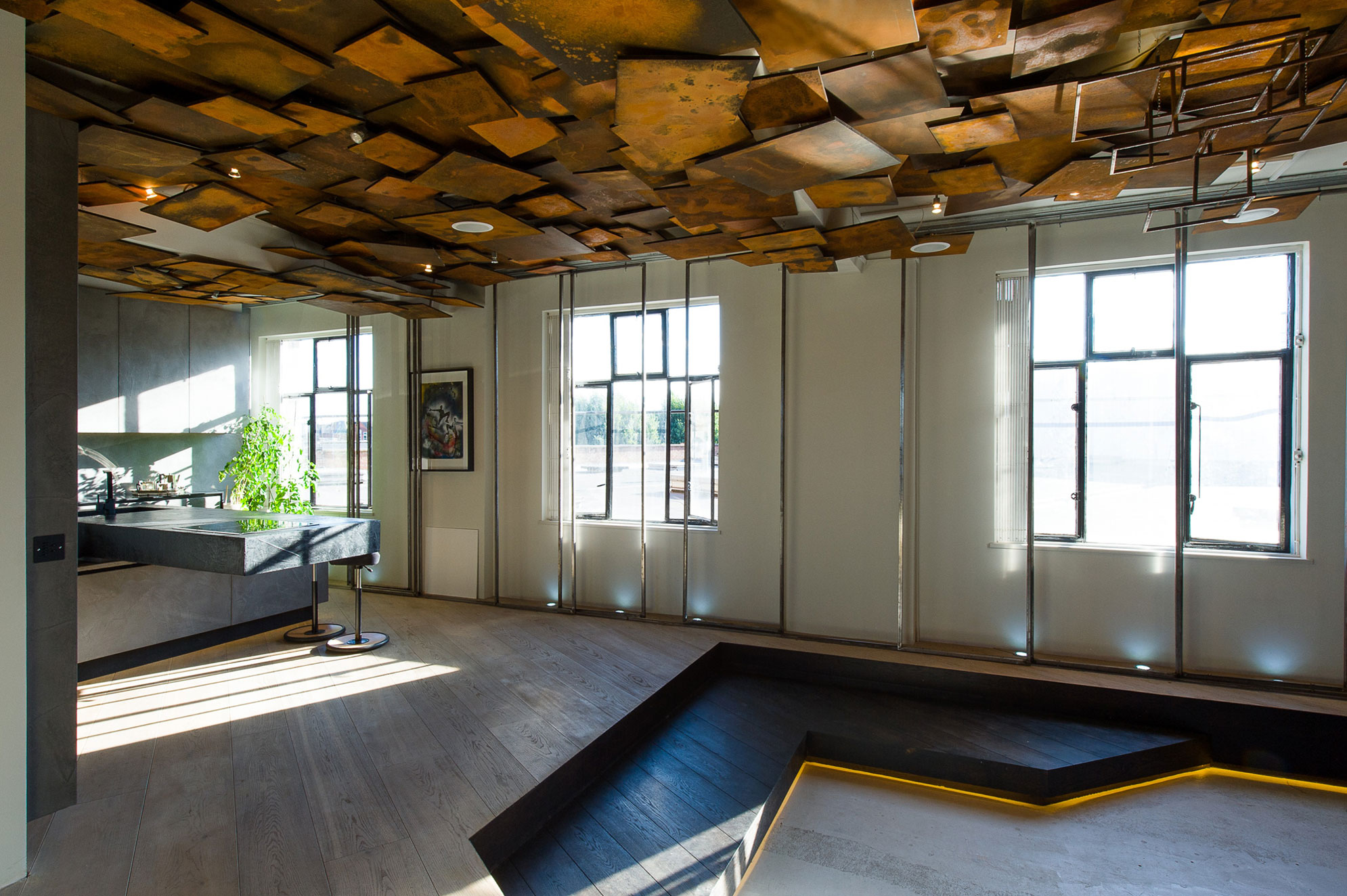 A Cozy Contemporary Home with Vintage Industrial Elements in London by 4M Group (2)