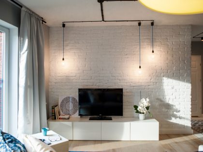 A Cozy Modern Apartment with Raw Interior and Soft Decoration in Gdansk, Poland by Raca Architekci (5)